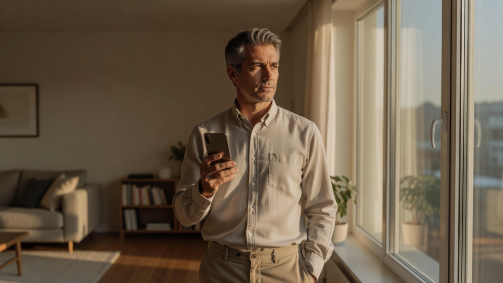 Consultation d'un relevé bancaire sur un téléphone après un vol de carte